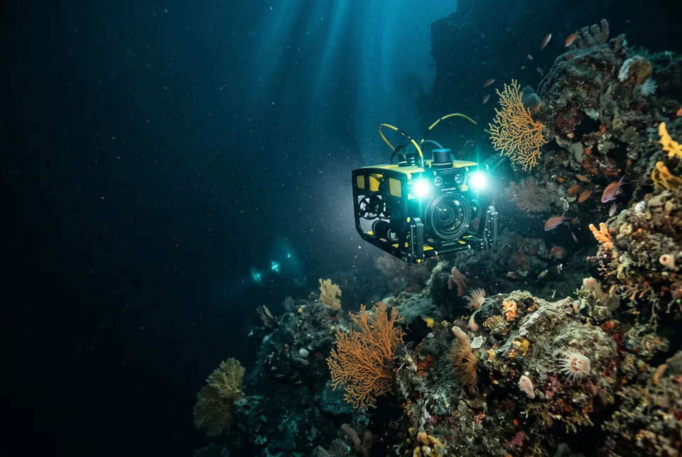 Illustration d’exploration scientifique sous-marine