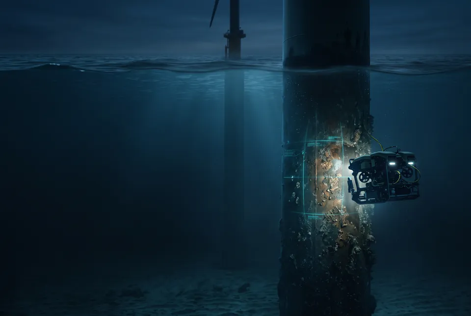 Illustration d’une installation éolienne offshore